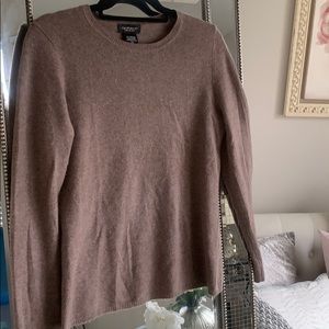 Cashmere dark beige/taupe colored sweater
